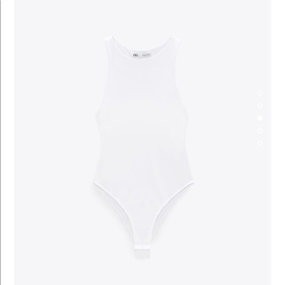 ZARA white halter neck bodysuit - Picture 9 of 14